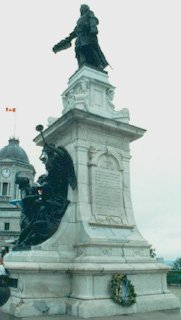 Statue of Champlain in Québec